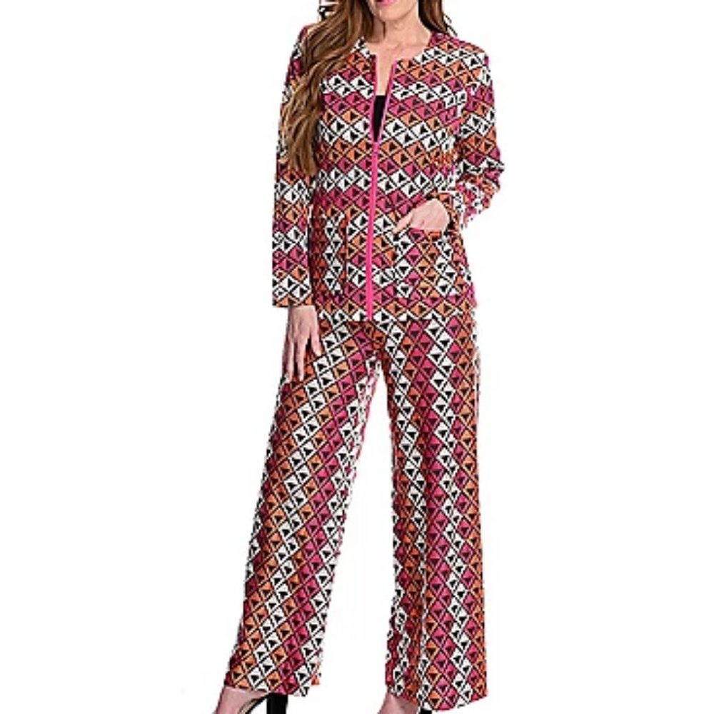 Marc Bouwer Geo Jacket/Pants Set - NWOT